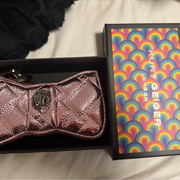 Kurt Geiger Pink bag charm Keychain Pouch - Picture 2 of 3